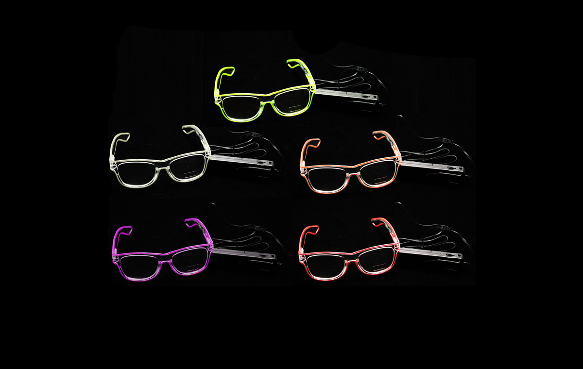 新款EL冷光LED发光眼镜