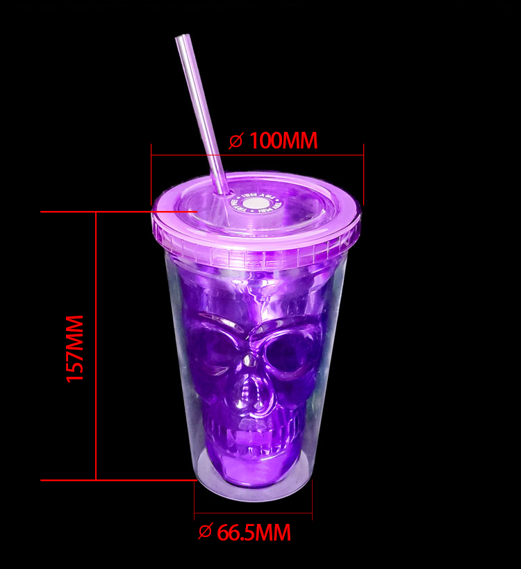 双层鬼头杯 尺寸图