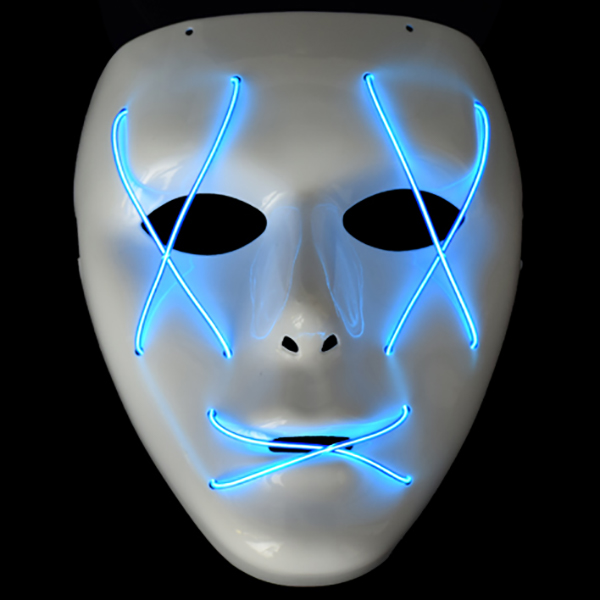 EL冷光线面具-发光展示图